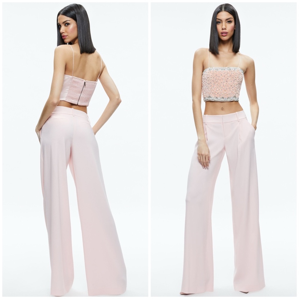 ALICE + OLIVIA Ceresi Embellished Spaghetti Strap Top - Picture 6 of 17